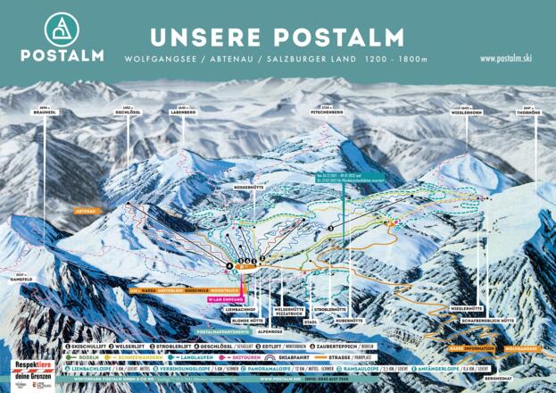 Postalm Panoramakarte 2122
