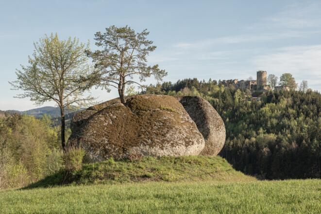 Granitfelsen & Ruine Prandegg im Hintergrund