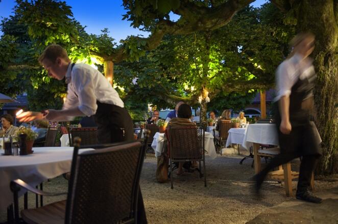 Restaurant \"das Bräu\" Gastgarten