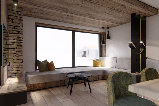 Wohnraum Apartment Gosauschmied