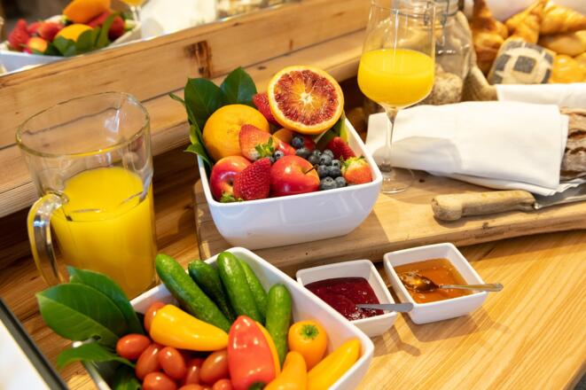 Buffet, Obst und Gemüse