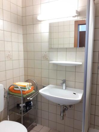 Badezimmer - Bergblick