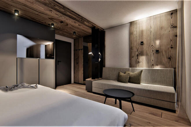 Sitzbereich im Schlafzimmer