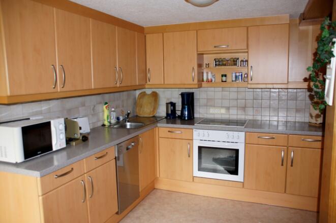 Küche der Ferienwohnung Schlosspark