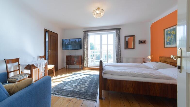 Haus Berndt Doppelzimmer mit Atterseeblick