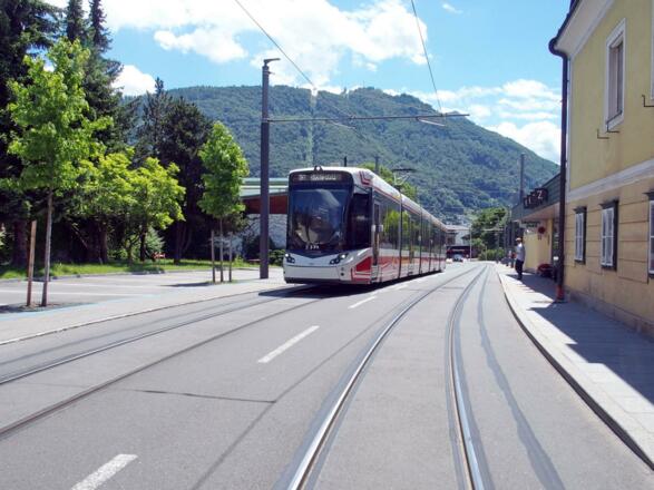 Traunseetram in Gmunden