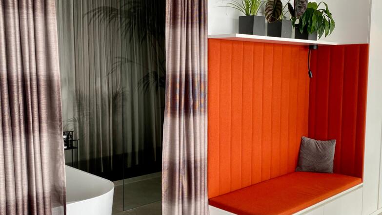 Leseecke in der Orange lounge