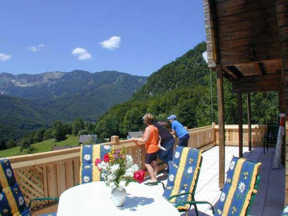 Tolle Aussicht von der Terrasse