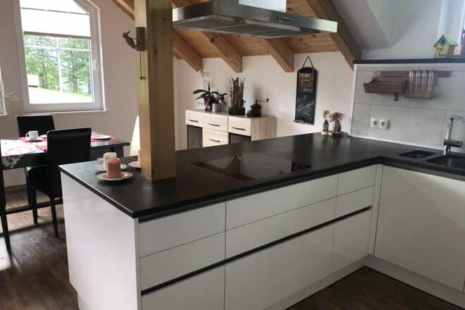 Küche der Ferienwohnung Familie Unterberger Bad Goisern