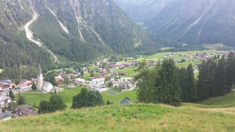 Mittelberg von oben