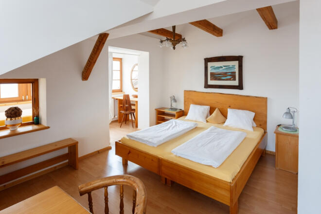 Schlafzimmer des Komfortstudios