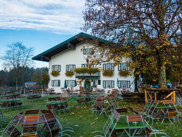 Noch ist im Biergarten am Forsthaus Adlgaß kein Betrieb.