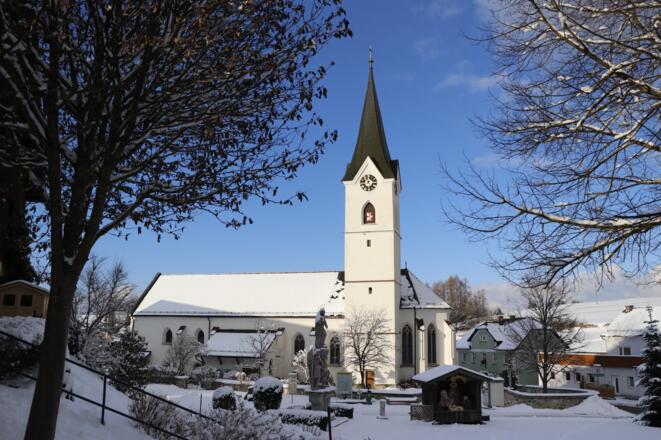 Pfarrkirche Windhaag bei Freistadt im Winter