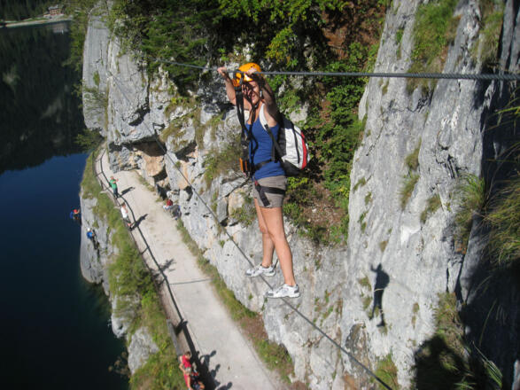 Laserer alpin Klettersteig Gosausee3