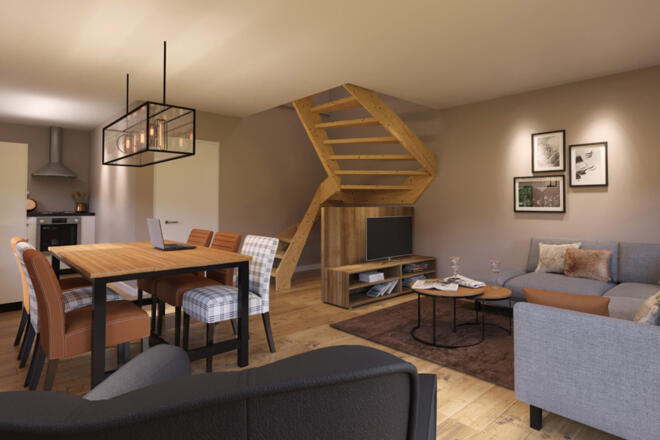 Wohnzimmer Chalet Grundlsee