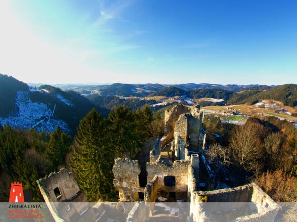 Burgruine Prandegg im Winter