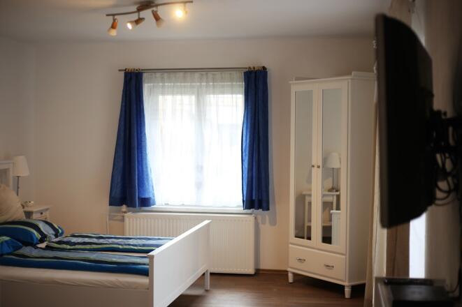 Schlafzimmer des Apartments