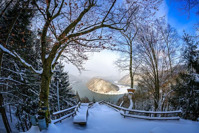 Schlögen Blick / Winteraufnahme