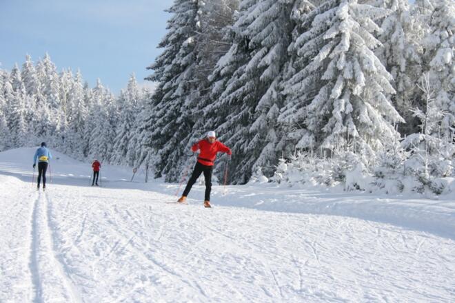 Langlaufen im Nordischen Zentrum Böhmerwald