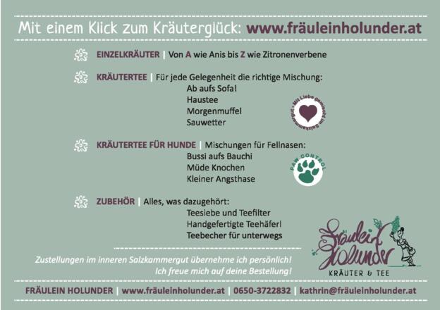Fräulein Holunder - Postkarte