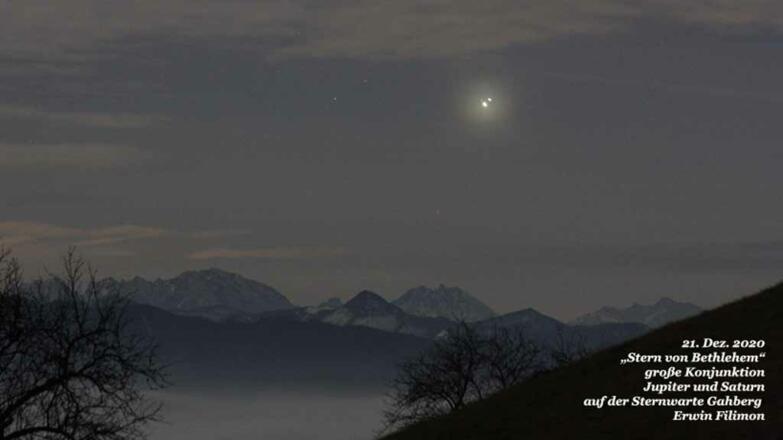 Super Konjunktion Jupiter Saturn Weihnachten2020Foto Erwin Filimon tour