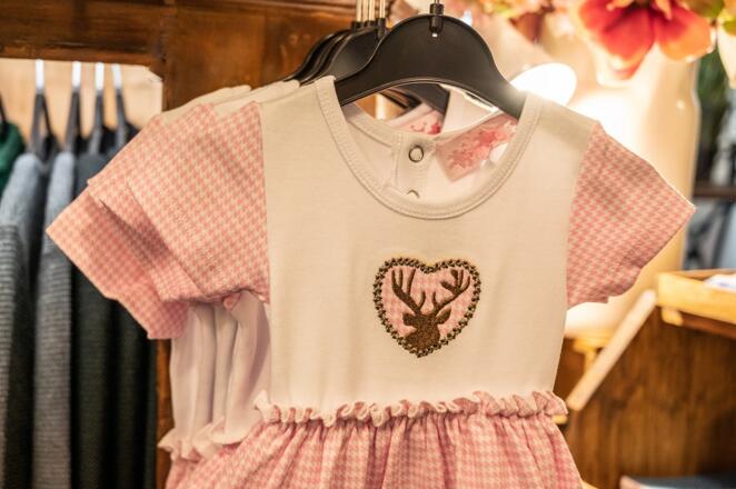 Rosarotes Kinder Dirndl