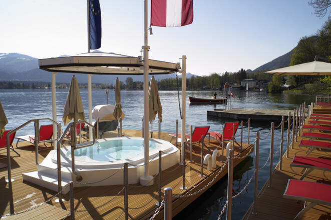 ganzjährig geheiztes Seebad 30 °C
