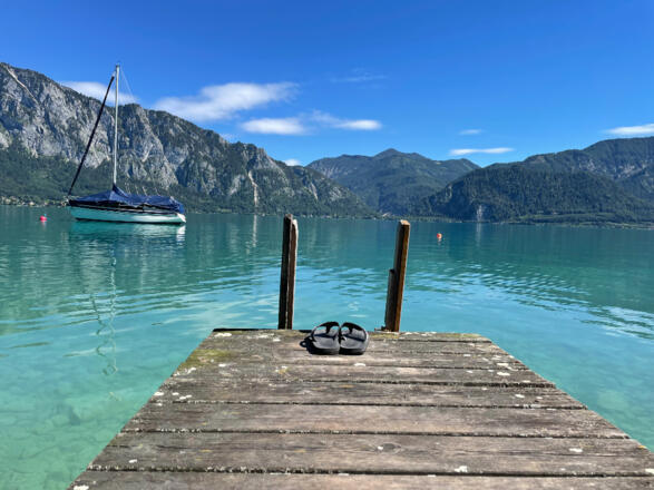 Steg mit Aussicht am Bucherlhof