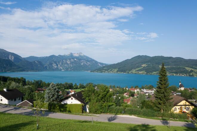 Attersee mit Schafberg