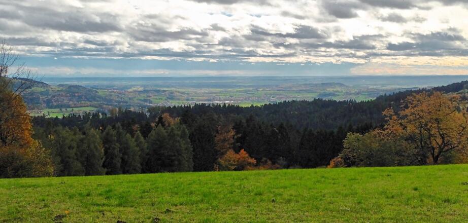 Fernblick bis zu den Alpen nach Unternebling