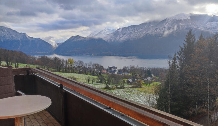 Blick vom Balkon Twin Zimmer Pension Perner