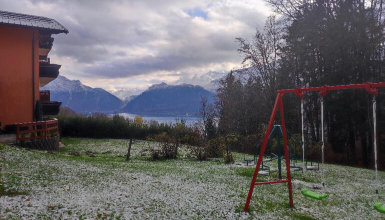 Aussicht Garten Pension Perner