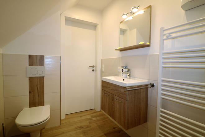 Badezimmer Ferienwohnung Arikogel