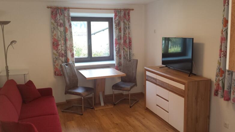 Wohnraum der Ferienwohnung im Haus 66 in Obertraun
