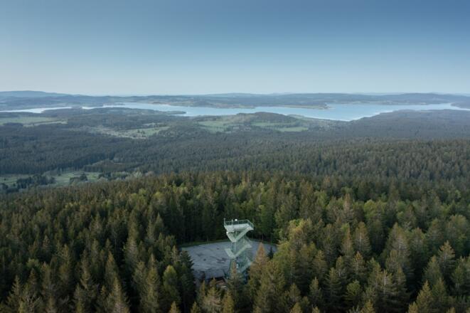 Moldaublick Drohnenaufnahme