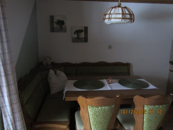 Essbereich - Ferienwohnung 2. Stock