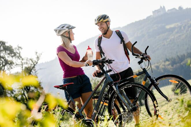 Radfahrer, Moststraße, Paar, Sonntagberg