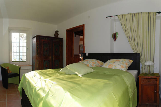 Schlafzimmer der Ferienwohnung \"Kraft, tanken\" Hallstatt