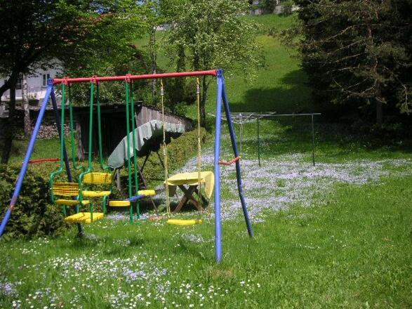 Schaukel auf der Spielwiese