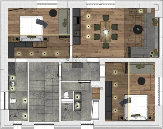 Grundriss Apartment 2