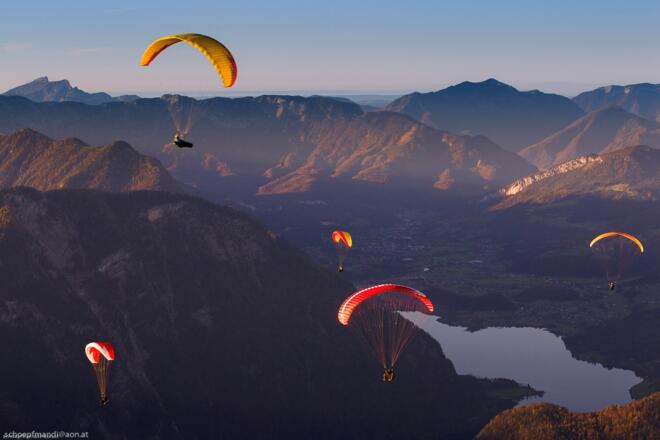 Paragleiten rund um den Krippenstein,Dachstein