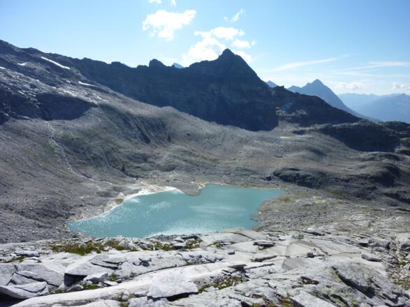Dabersee und Glockenkogel, rechts dahinter Nussingkogel