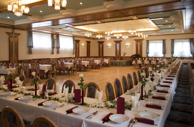 Saal im Gasthof Pension Blumauer