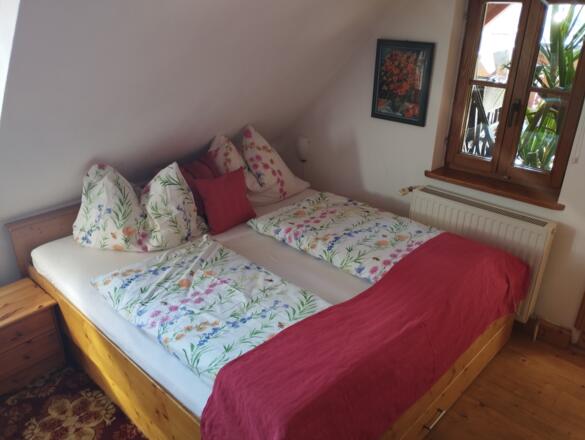 Doppelbett mit Terrasse Haus Gummerer Hallstatt