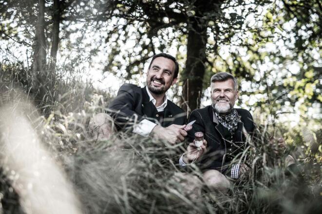 Gründer Daniel & Jörg mit Wüdian Wurst