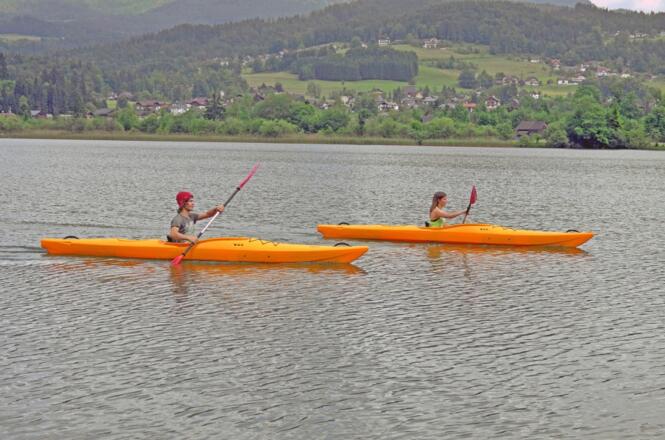 Kajakfahren am Hallstättersee