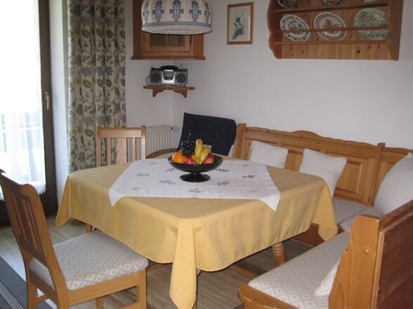 Essecke in der Ferienwohnung