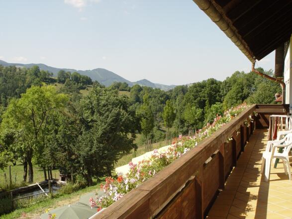 Blick vom Balkon Richtung Paukengraben