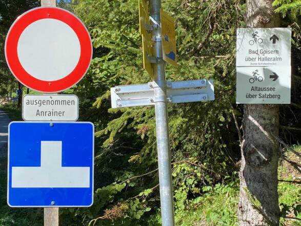 Hier über den Salzberg