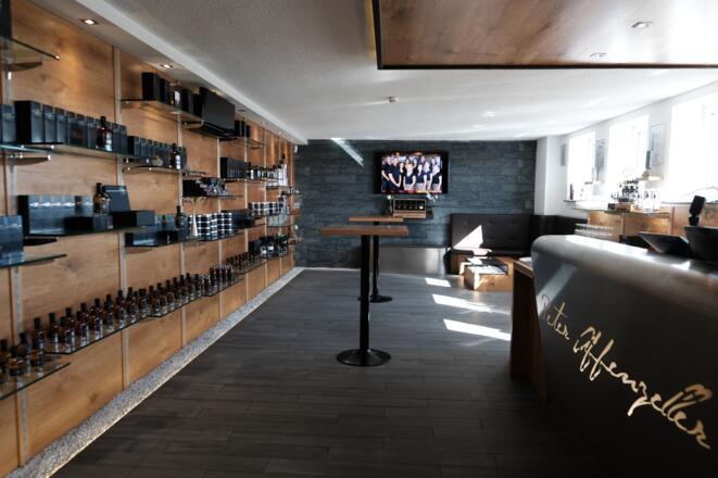 Verkaufsraum der Whiskydestillerie Peter Affenzeller